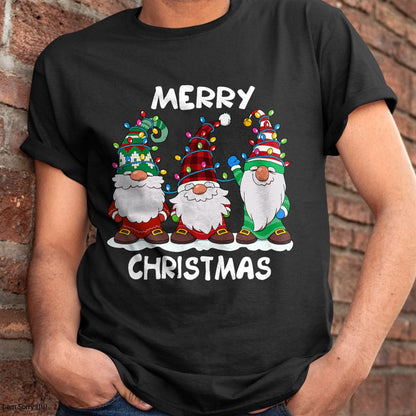 Merry Christmas Gnomes Xmas Family Men Women T-Shirt - Christmas Unisex T-Shirt/Hoodie/Sweatshirt - HNDS00