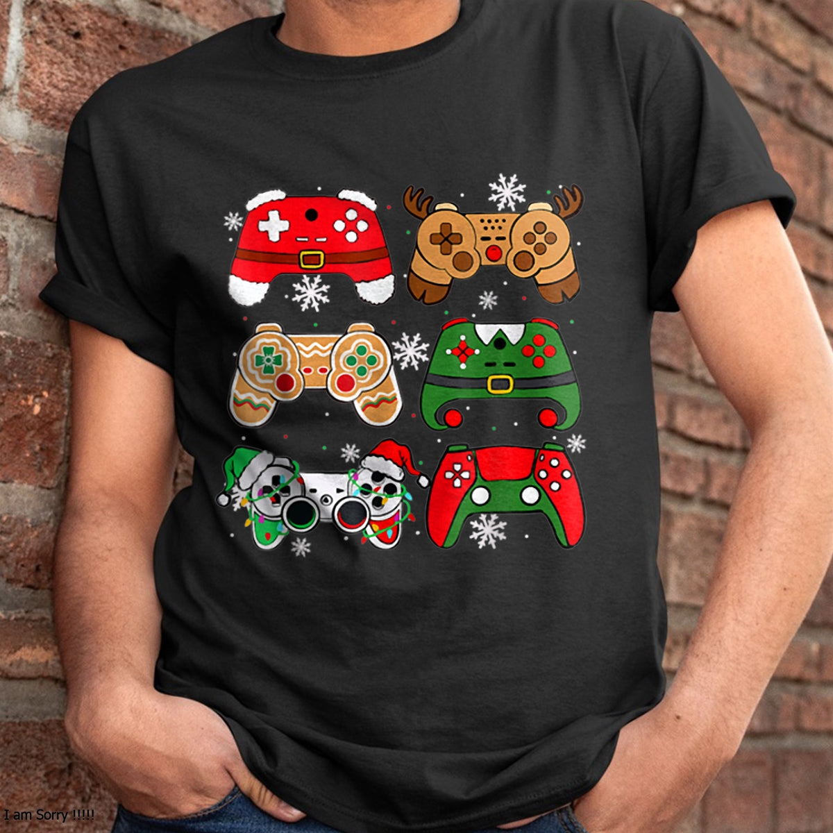 Christmas Shirts for Family, Funny christmas shirts, Christmas Unisex T-Shirt/Hoodie/Sweatshirt HLT00 - Boys Christmas Shirt Santa Elf Gaming Controllers Gamer Xmas T-Shirt
