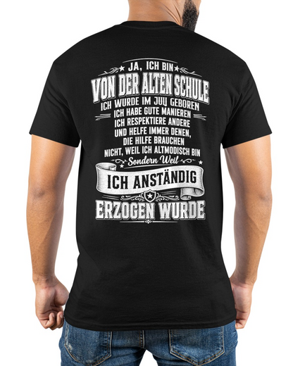 JULI - VON DER ALTEN SCHULE MIT GUTEN MANIEREN – T-SHIRT FÜR HERREN - MTNN07 (SKU2606-129-07)