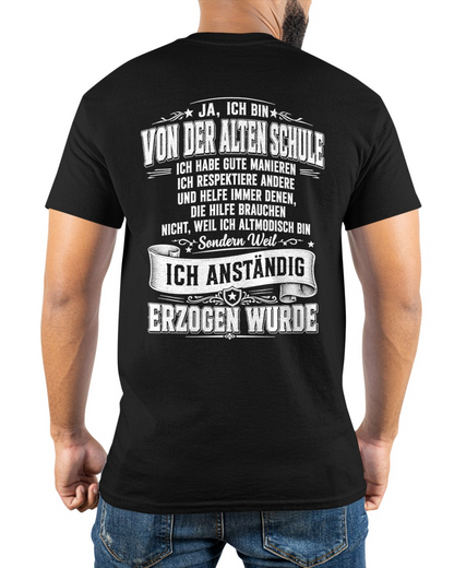 VON DER ALTEN SCHULE MIT GUTEN MANIEREN – T-SHIRT FÜR HERREN - MTNN00 (SKU2606-129-00)