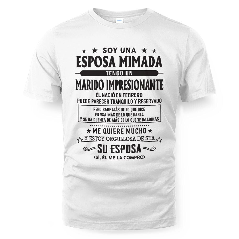 Febrero – Esposo increíble nacido en febrero – Regalo especial para tu esposa – MTNN02 (SKU03-11-02)
