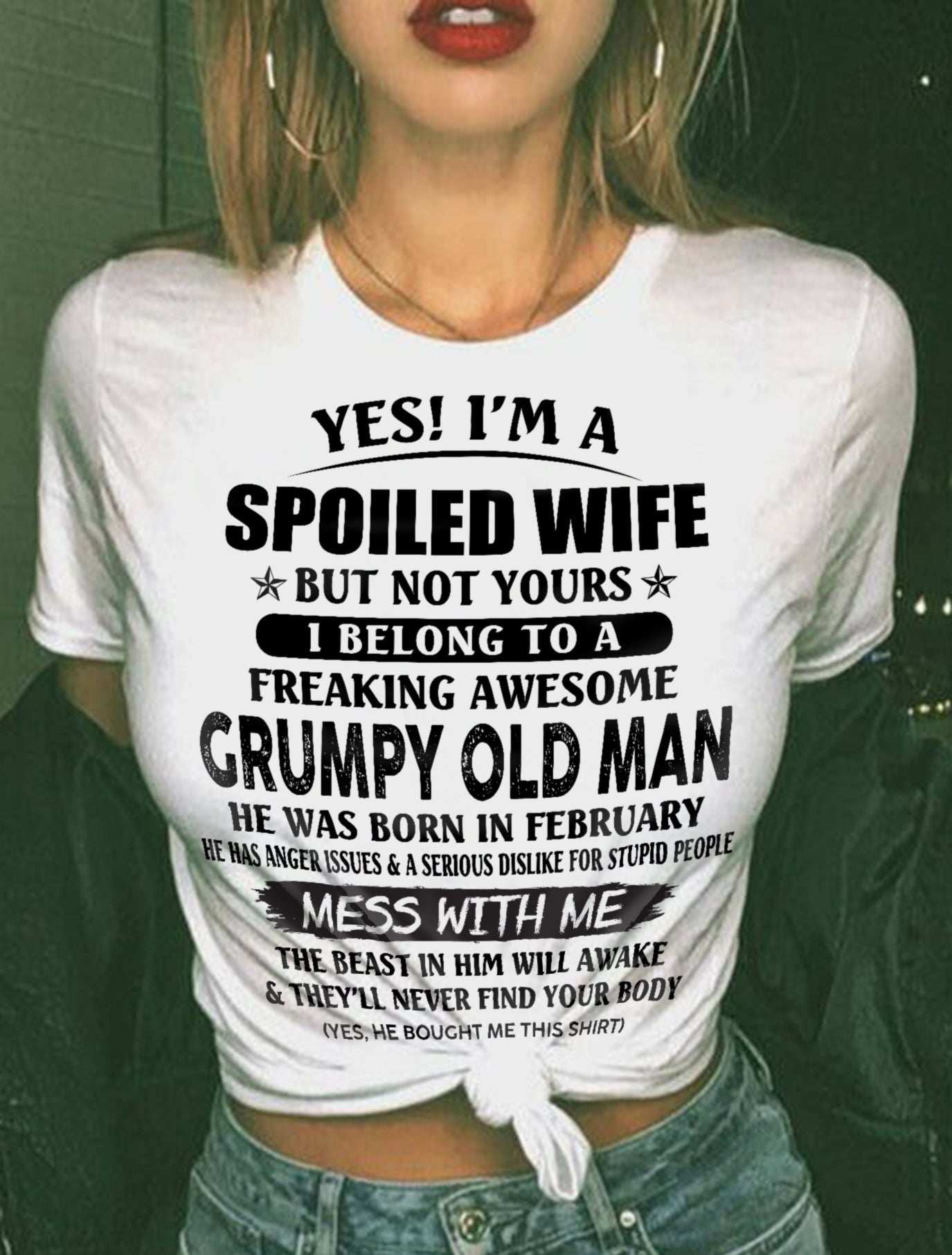 Grumpy Old Man February – Perfect gift for wife From Husband – MTNN02 (SKU08-63-02)
