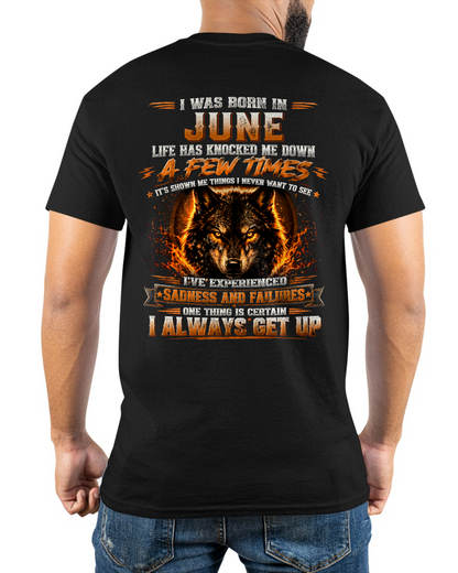 JUNE – LIFE HAS KNOCKED ME DOWN – WOLF T-SHIRT FOR MEN - MTNN06 (SKU2607-331-06)