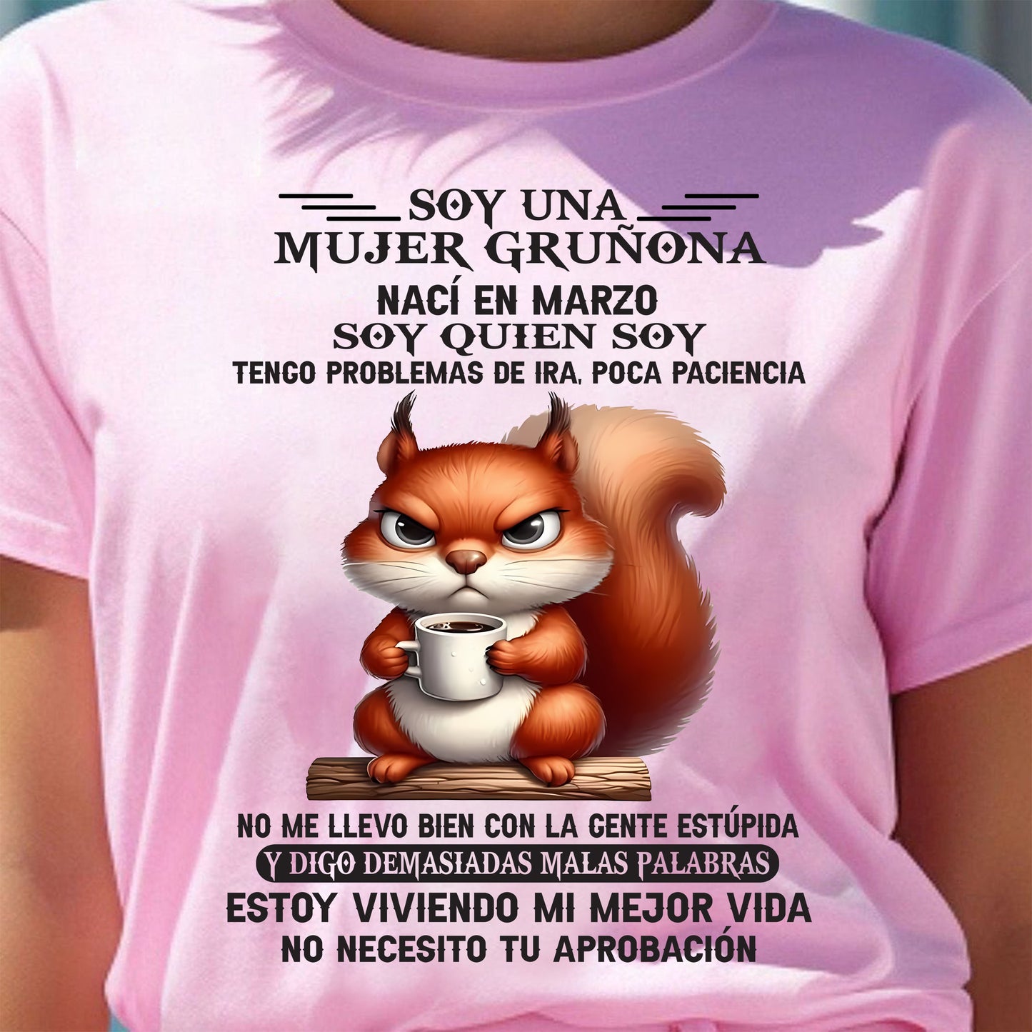 MARZO - MUJER GRU��ONA - REGALO DE CUMPLEA��OS PARA MUJERES - MTNN03sp (SKU09-36-03)