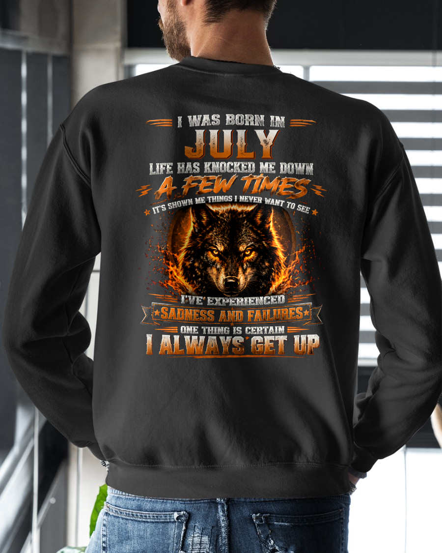 JULY – LIFE HAS KNOCKED ME DOWN – WOLF T-SHIRT FOR MEN - MTNN07 (SKU2607-331-07)