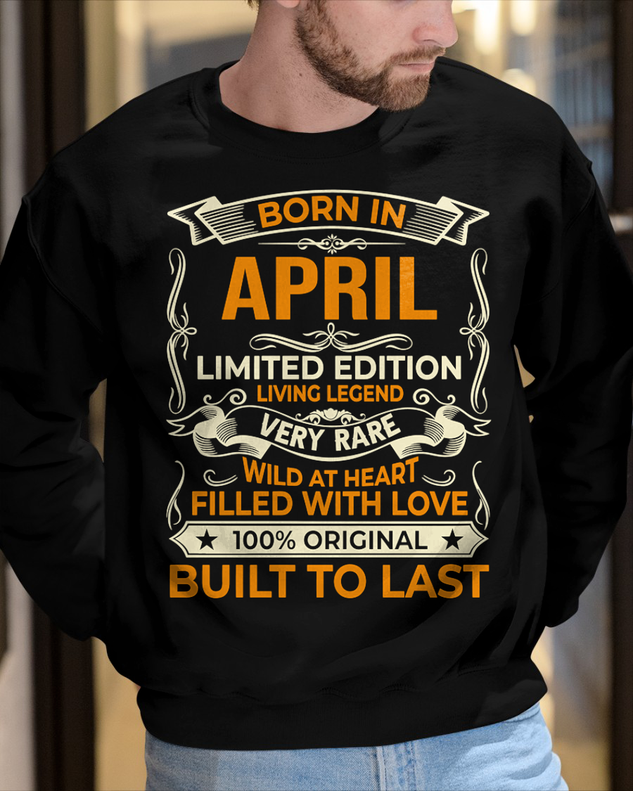 Born In April – Limited Edition Living Legend - T-Shirt For Men - MTNN04 (SKU2605-226-04) (Copy)