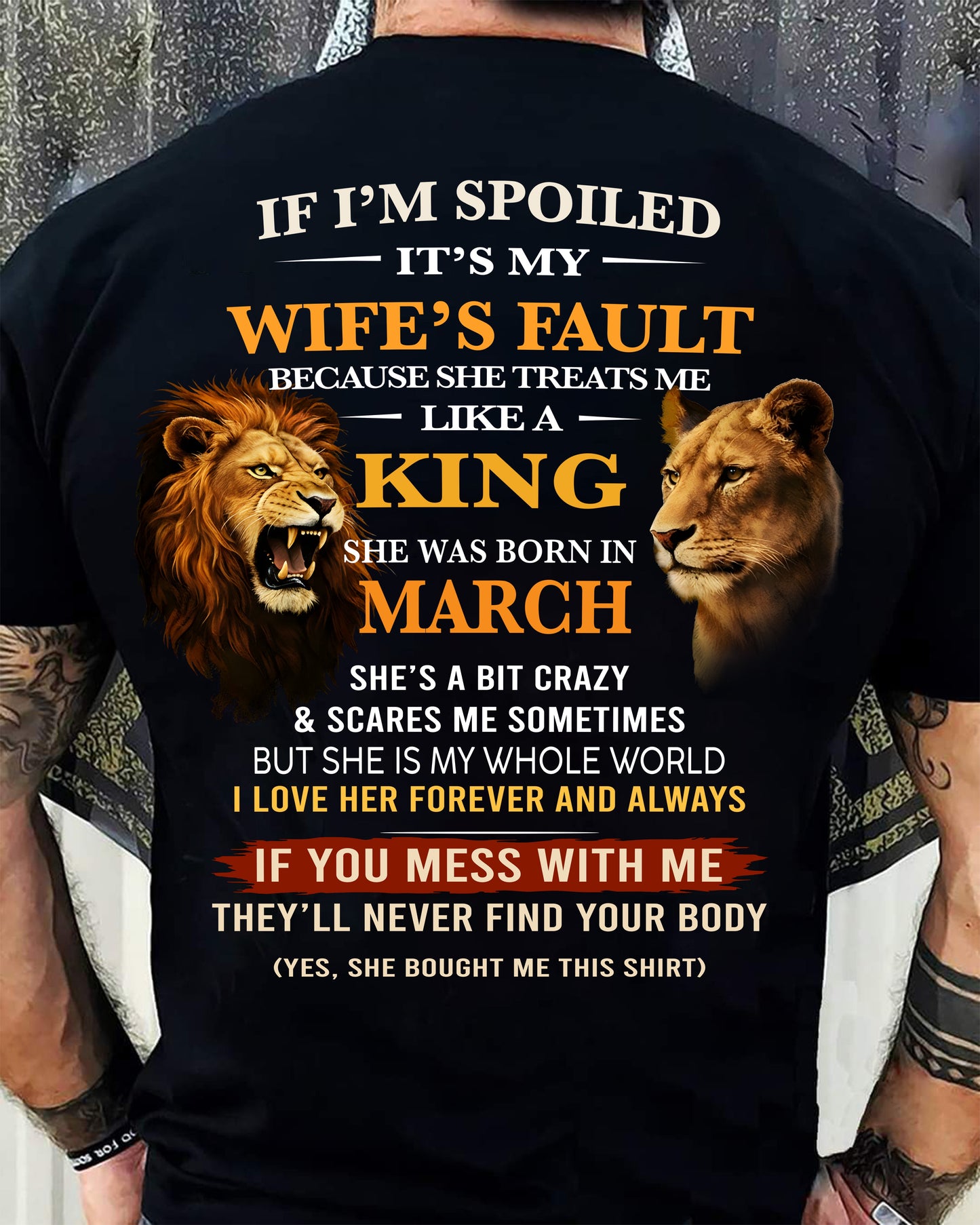 MARCH - SPOILED HUSBAND - GIFT FROM WIFE - MTNN03 (SKU26T-01-60-03)