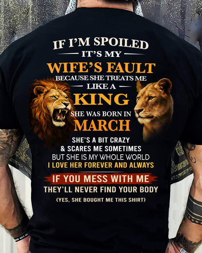 MARCH - SPOILED HUSBAND - GIFT FROM WIFE - MTNN03 (SKU26T-01-60-03)