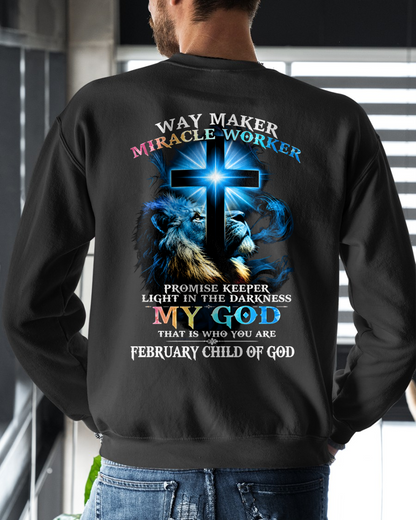FEBRUARY - WAY MAKER MIRACLE WORKER – CHRISTIAN T-SHIRT FOR MEN - MTNN02 (SKU2606-342-02)