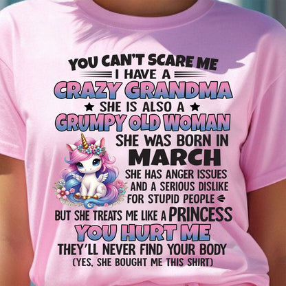 MARCH - YOU CAN'T SCARE ME - GIFT FROM GRANDMA - HNDS03 (SKU09-106-03)