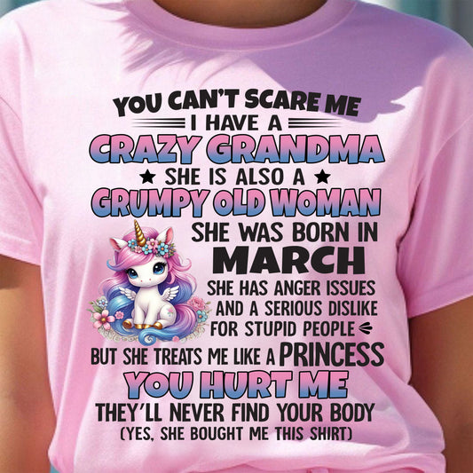 MARCH - YOU CAN'T SCARE ME - GIFT FROM GRANDMA - HNDS03 (SKU09-106-03)