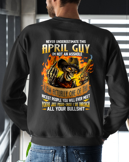 APRIL GUY – I SEE THROUGH ALL YOUR BULLSH*T – SKULL GRAPHIC T-SHIRT FOR MEN - MTNN04 (SKU2607-290-04)