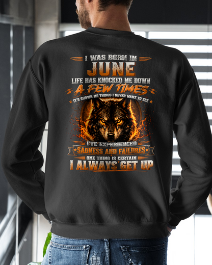 JUNE – LIFE HAS KNOCKED ME DOWN – WOLF T-SHIRT FOR MEN - MTNN06 (SKU2607-331-06)