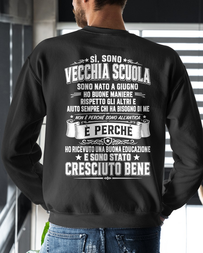 GIUGNO – VECCHIA SCUOLA E BUONE MANIERE – T-SHIRT DA UOMO - MTNN06 (SKU2606-191-06)