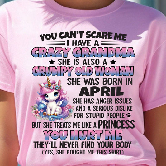 APRIL - YOU CAN'T SCARE ME - GIFT FROM GRANDMA - HNDS04 (SKU09-106-04)