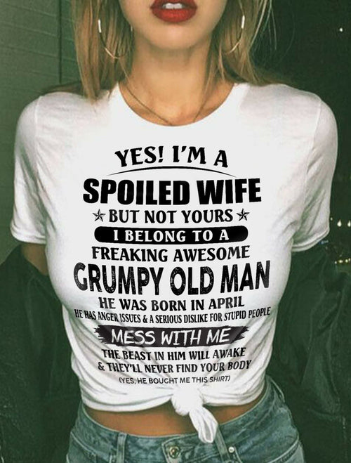 Grumpy Old Man April – Perfect gift for wife From Husband – MTNN04 (SKU08-63-04)