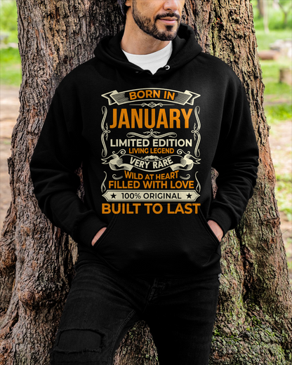 Born In January – Limited Edition Living Legend - T-Shirt For Men - MTNN01 (SKU2605-226-01)