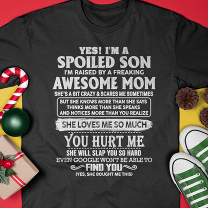 Awesome Mom - Perfect Gift For Your Spoiled Son From Mom - HNDS00 (SKU05-47-00)