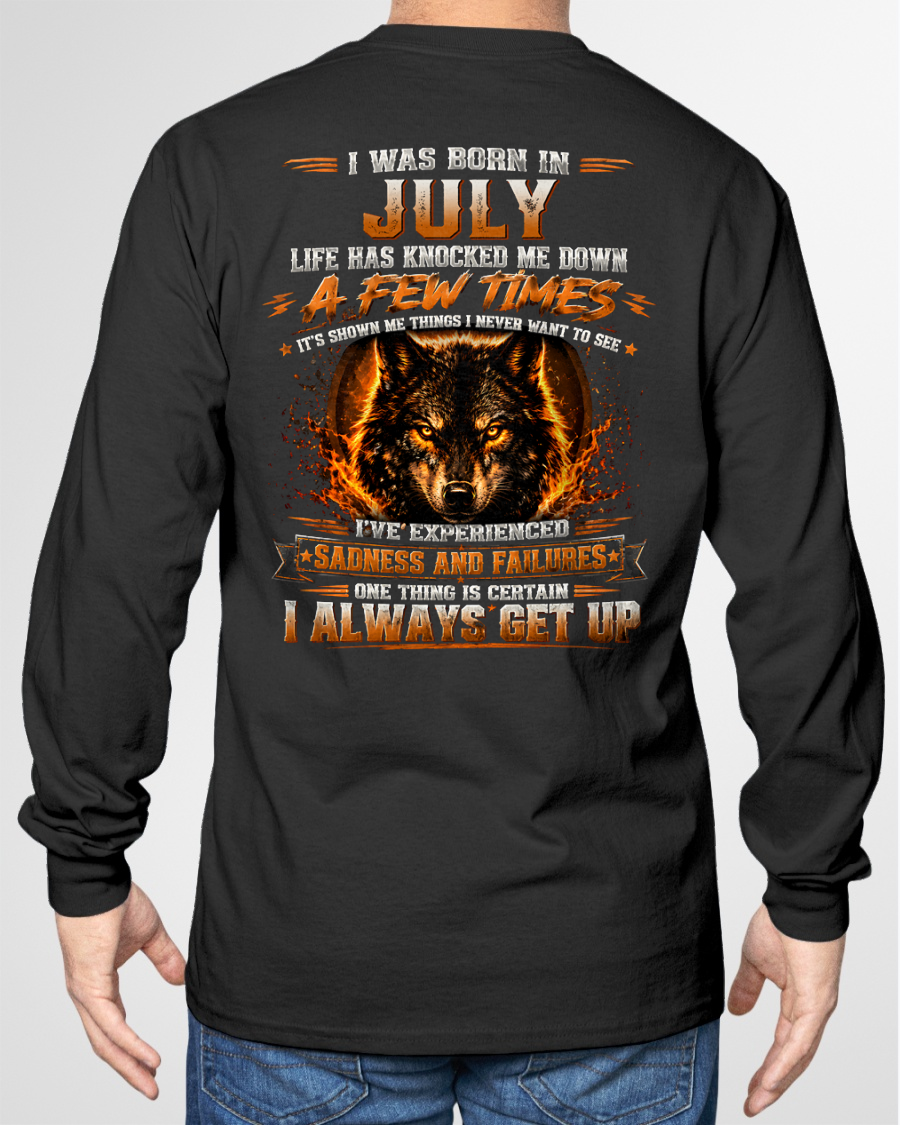 JULY – LIFE HAS KNOCKED ME DOWN – WOLF T-SHIRT FOR MEN - MTNN07 (SKU2607-331-07)