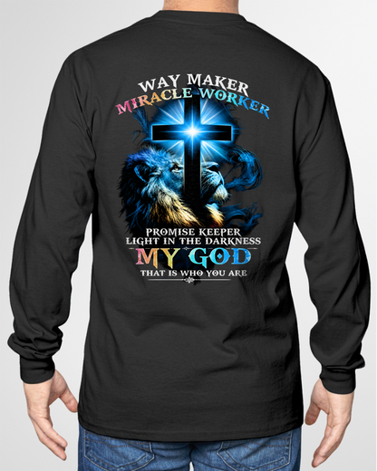 WAY MAKER MIRACLE WORKER – CHRISTIAN T-SHIRT FOR MEN - MTNN00 (SKU2606-342-00)