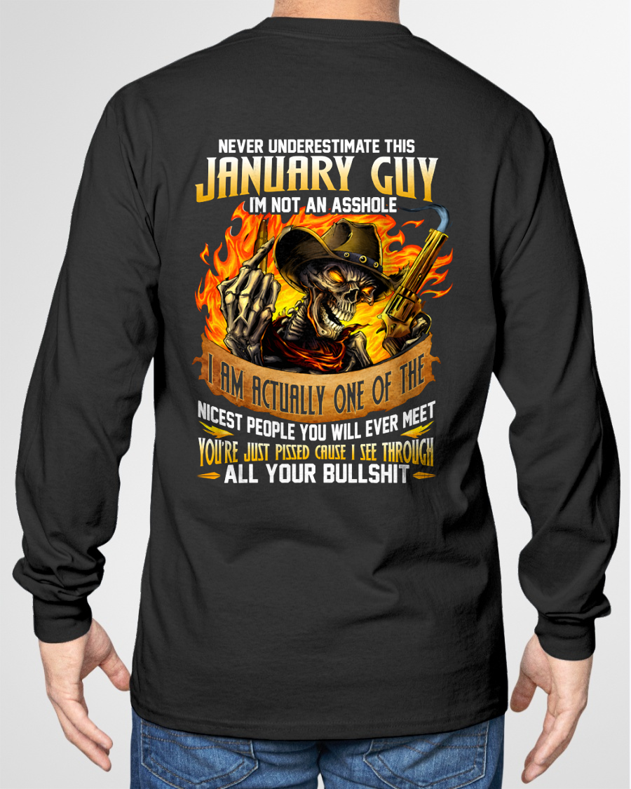 JANUARY GUY – I SEE THROUGH ALL YOUR BULLSH*T – SKULL GRAPHIC T-SHIRT FOR MEN - MTNN01 (SKU2607-290-01)
