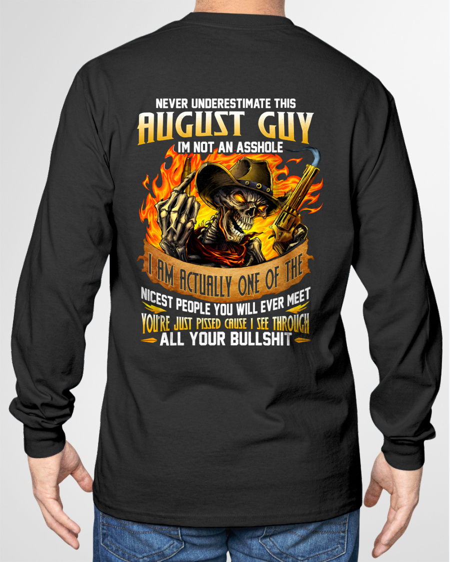 AUGUST GUY – I SEE THROUGH ALL YOUR BULLSH*T – SKULL GRAPHIC T-SHIRT FOR MEN - MTNN08 (SKU2607-290-08)
