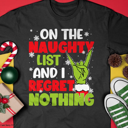 Funny Naughty List Christmas Xmas Santa Mens Womens Kids T-Shirt - Christmas Unisex T-Shirt/Hoodie/Sweatshirt - HNDS00