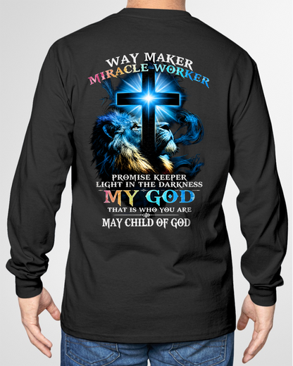 MAY - WAY MAKER MIRACLE WORKER – CHRISTIAN T-SHIRT FOR MEN - MTNN05 (SKU2606-342-05)