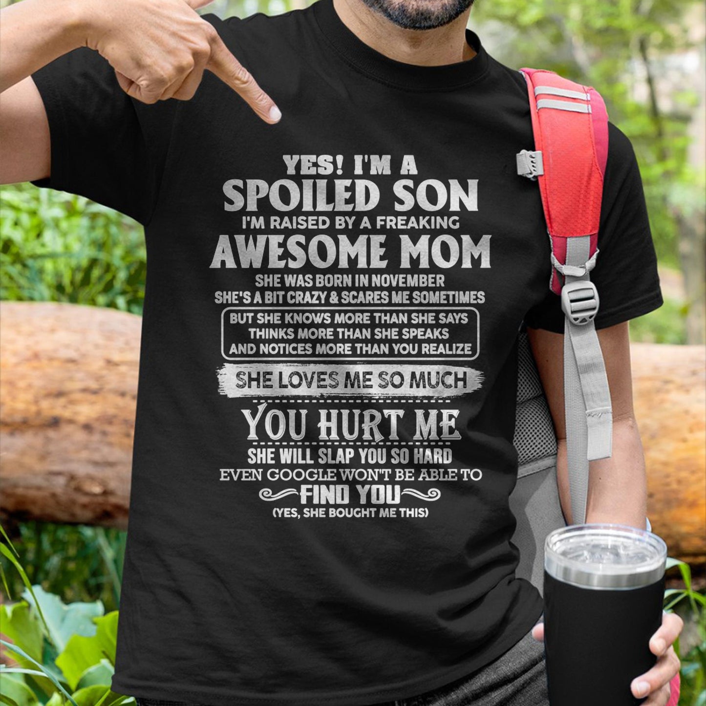 November - Awesome Mom - Perfect Gift For Son From Mom - HNDS11 (SKU05-47-11)