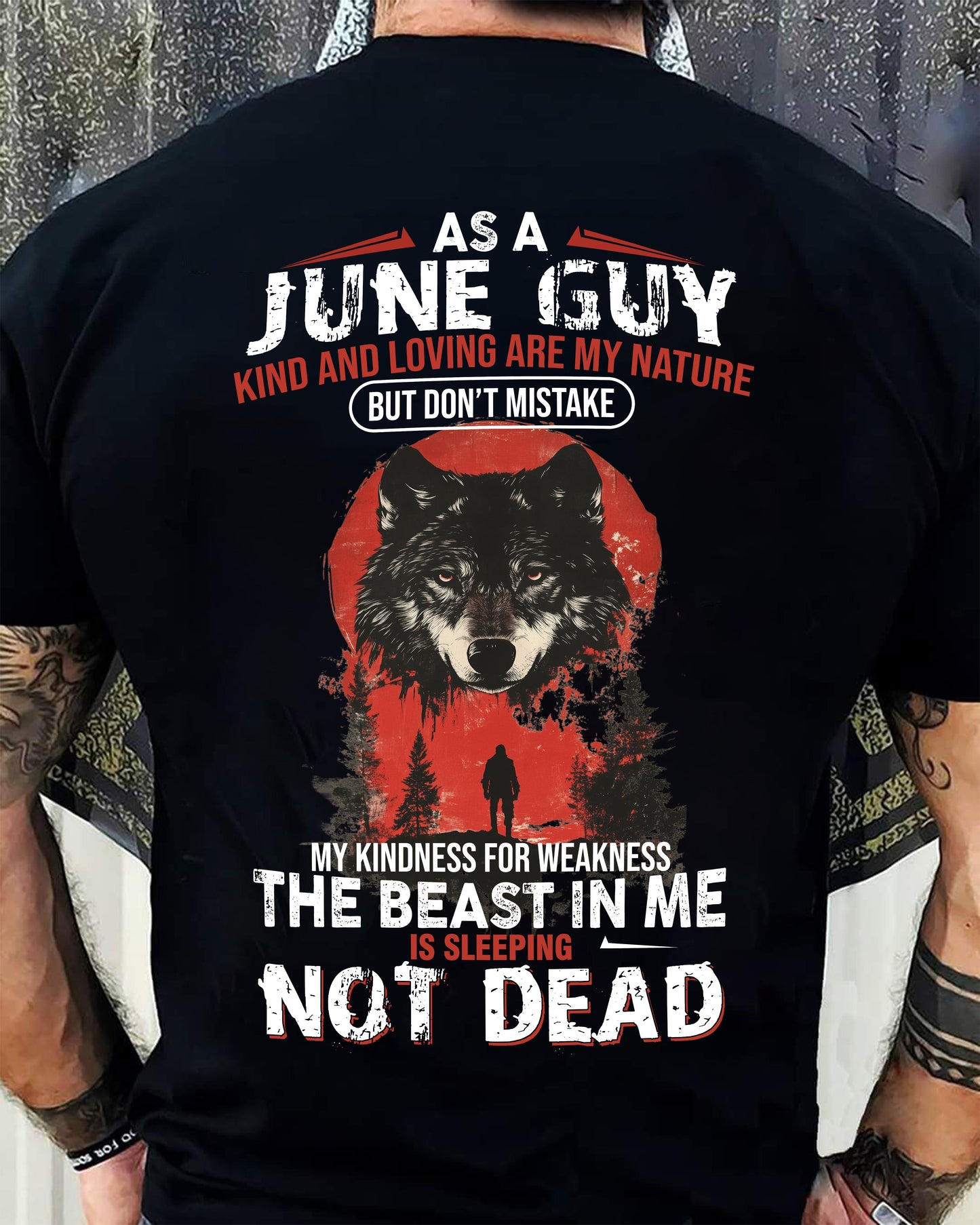 JUNE - KIND AND LOVING ARE MY NATURE - BIRTHDAY T-SHIRT FOR MEN - MTNN06 (SKU26T-01-17-06)