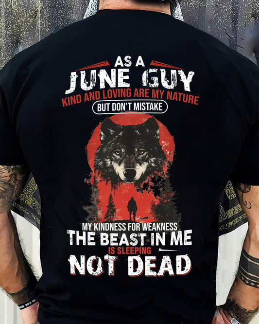 JUNE - KIND AND LOVING ARE MY NATURE - BIRTHDAY T-SHIRT FOR MEN - MTNN06 (SKU26T-01-17-06)