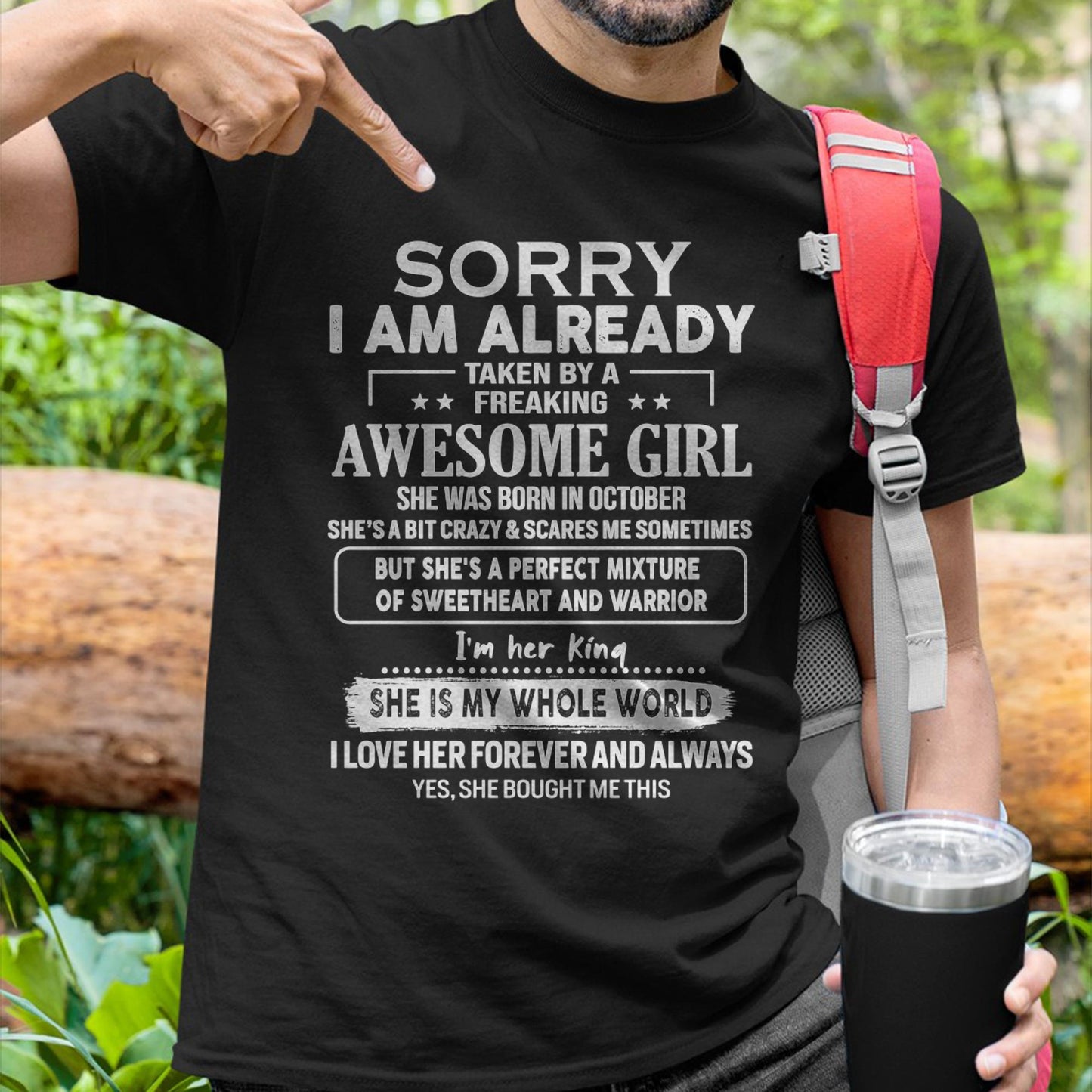 October - Awesome Girl - Perfect Gift For Your Boyfriend, Husband From Wife - MTNN10 (SKU04-86MT-10)