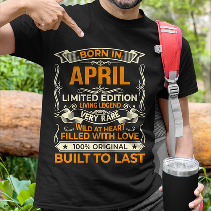 Born In April – Limited Edition Living Legend - T-Shirt For Men - MTNN04 (SKU2605-226-04) (Copy)