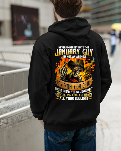 JANUARY GUY – I SEE THROUGH ALL YOUR BULLSH*T – SKULL GRAPHIC T-SHIRT FOR MEN - MTNN01 (SKU2607-290-01)