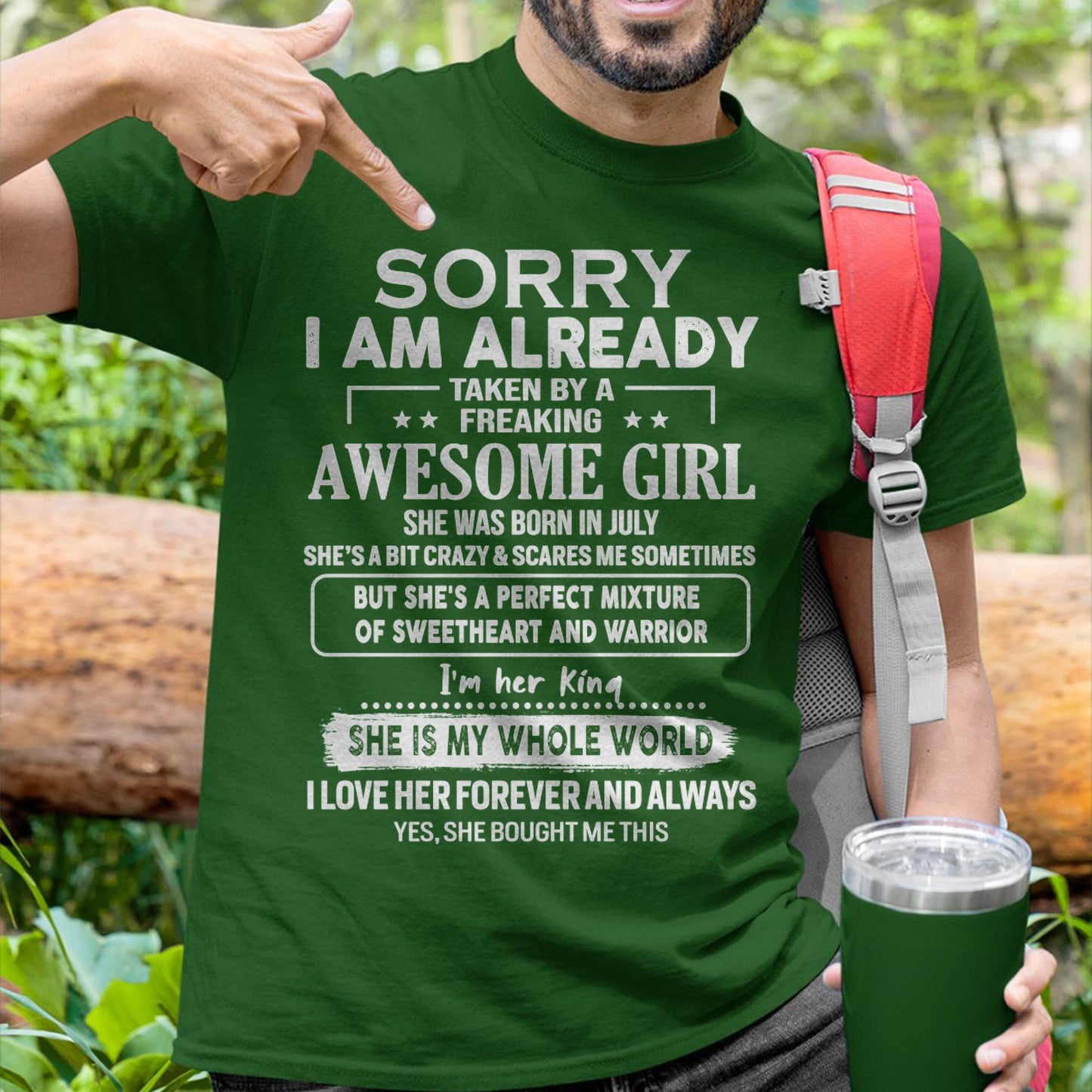 July - Awesome Girl - Perfect Gift For Your Boyfriend, Husband From Wife - MTNN07 (SKU04-86MT-07)