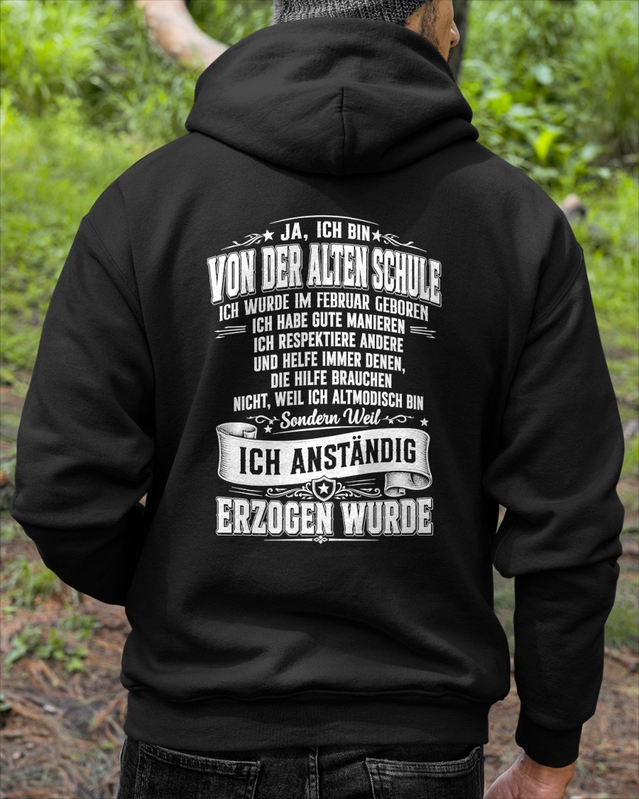 FEBRUAR - VON DER ALTEN SCHULE MIT GUTEN MANIEREN – T-SHIRT FÜR HERREN - MTNN02 (SKU2606-129-02)