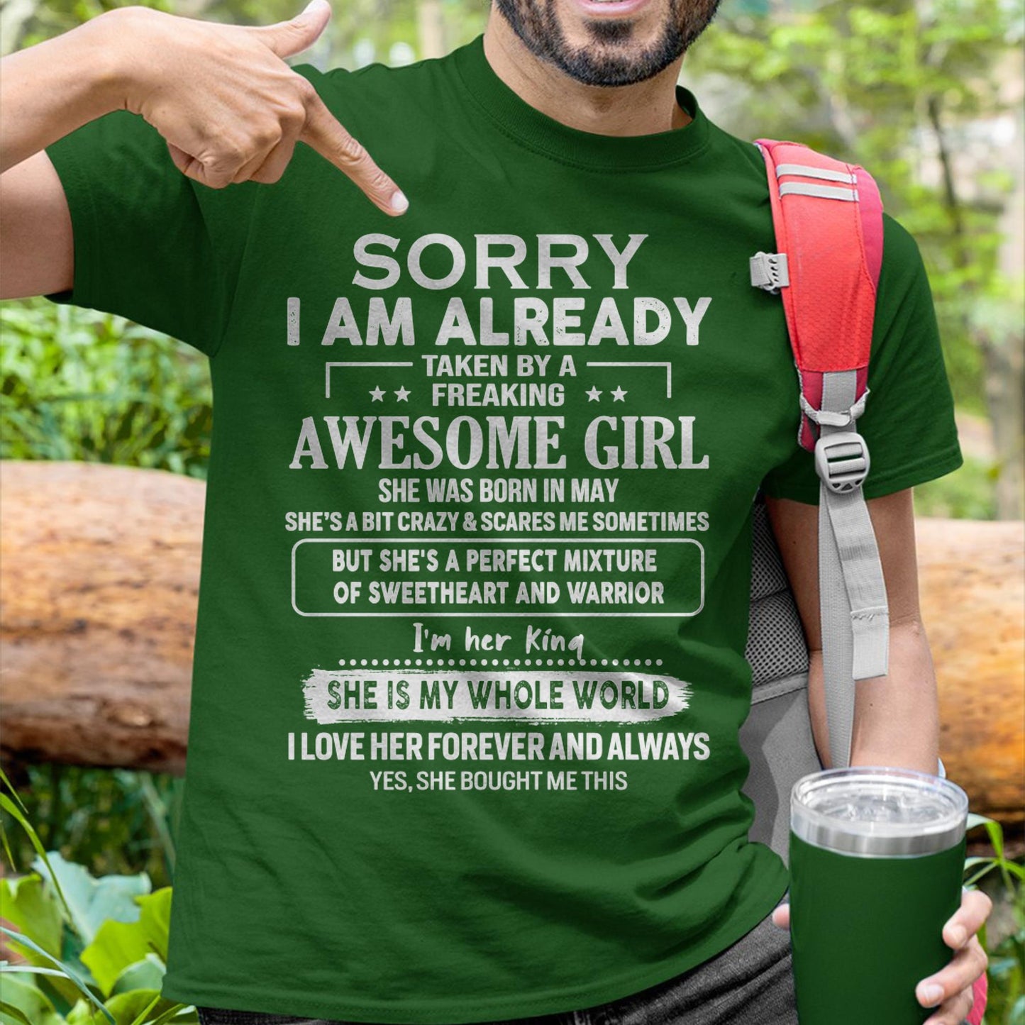 May - Awesome Girl - Perfect Gift For Your Boyfriend, Husband From Wife - HNDS05 (SKU04-86MT-05)