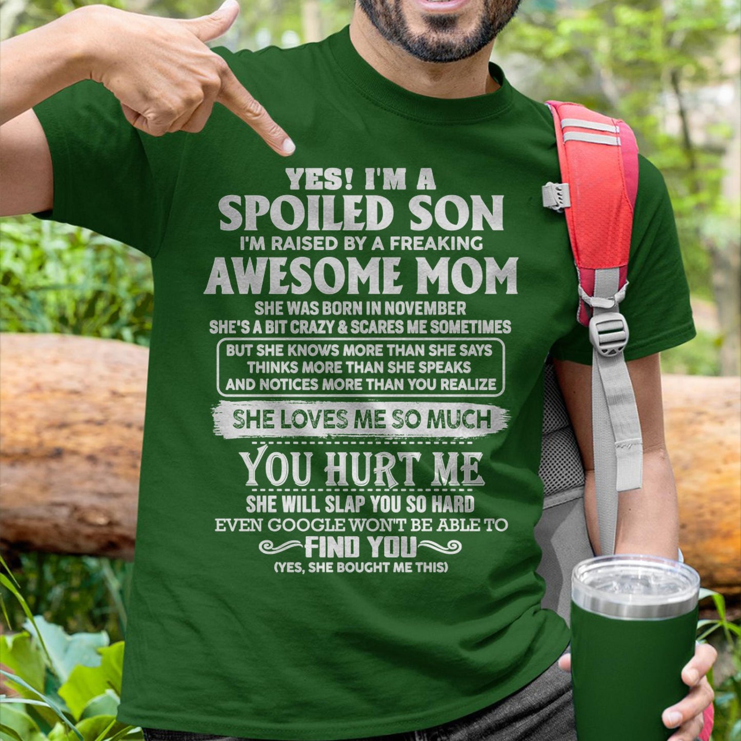 November - Awesome Mom - Perfect Gift For Son From Mom - HNDS11 (SKU05-47-11)