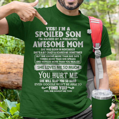 November - Awesome Mom - Perfect Gift For Son From Mom - HNDS11 (SKU05-47-11)