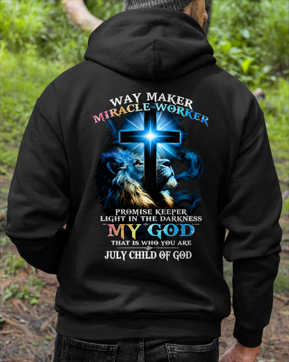 JULY - WAY MAKER MIRACLE WORKER – CHRISTIAN T-SHIRT FOR MEN - MTNN07 (SKU2606-342-07)
