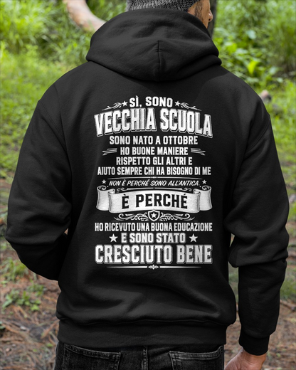 OTTOBRE – VECCHIA SCUOLA E BUONE MANIERE – T-SHIRT DA UOMO - MTNN10 (SKU2606-191-10)