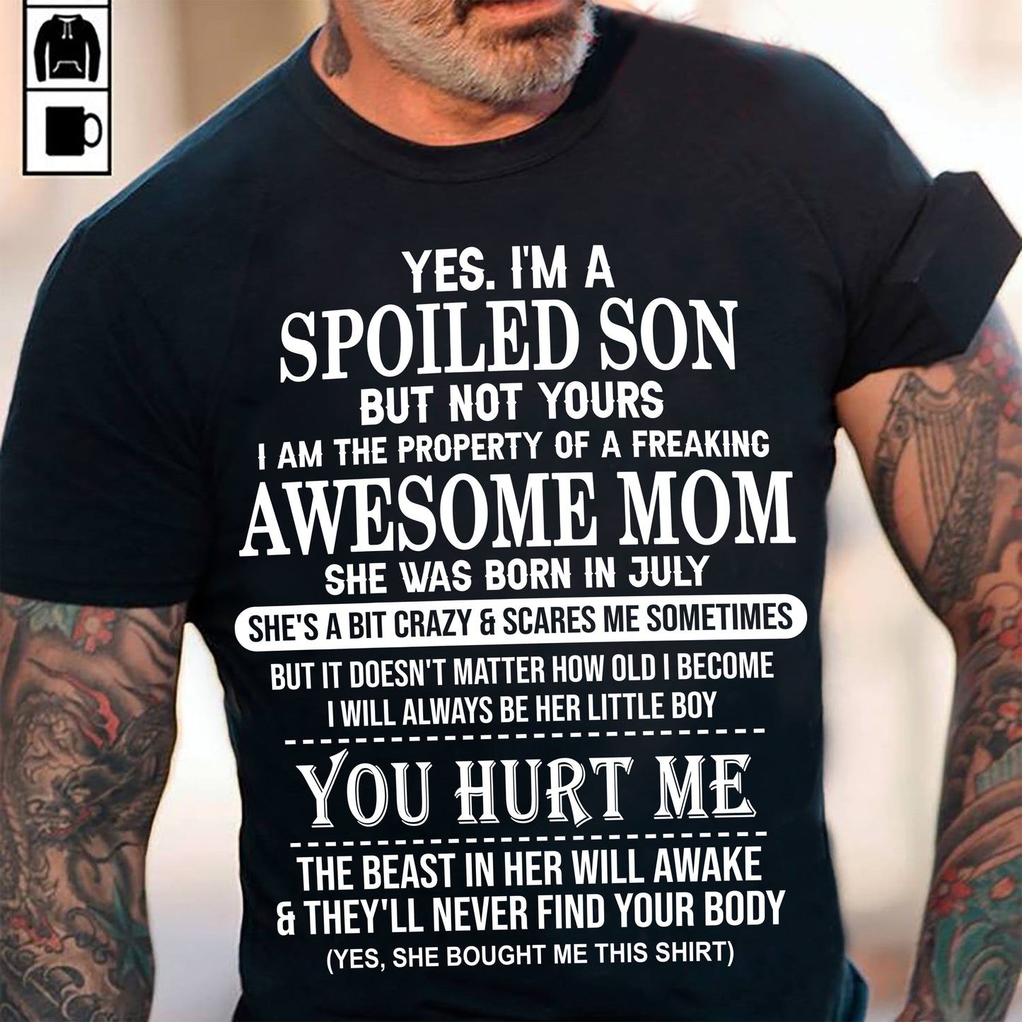 July - Awesome Mom Born In July - Special gift for Son From Mom - HNDS07 (SKU10-45-07)