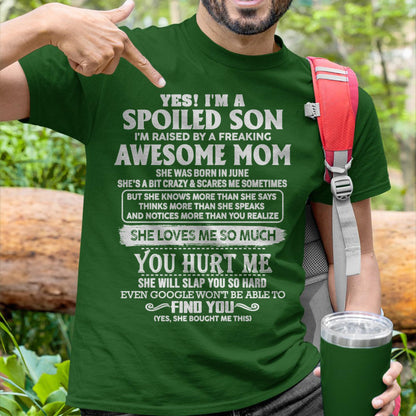 June - Awesome Mom - Perfect Gift For Spoiled Son From Mom - HNDS06 (SKU05-47-06)