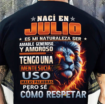 JULIO - MENTE SUCIA PERO S�� RESPETAR - REGALO DE CUMPLEA��OS PARA HOMBRES - MTNN07sp (SKU10-68-07)