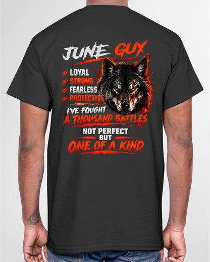 JUNE GUY – I'VE FOUGHT A THOUSAND BATTLES – ONE OF A KIND – T-SHIRT FOR MEN - MTNN06 (SKU2610-18-06)