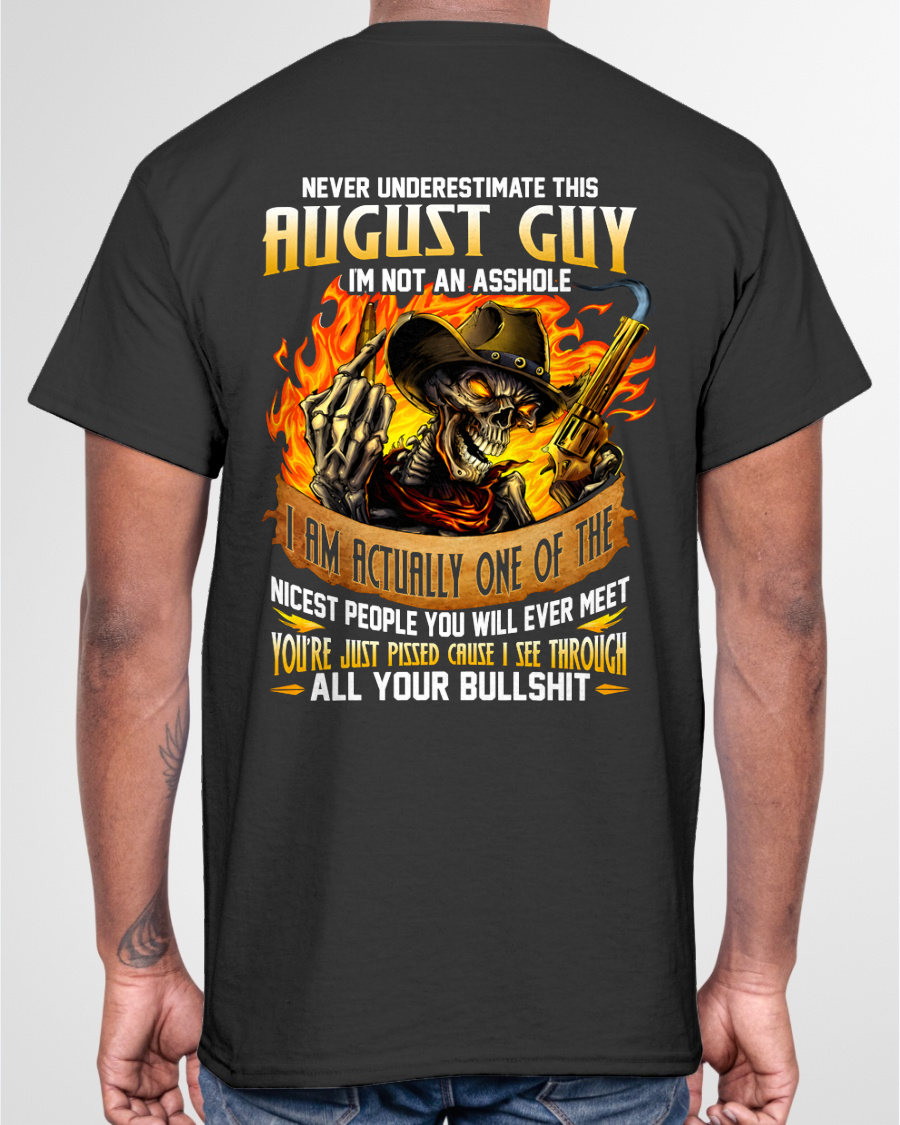 AUGUST GUY – I SEE THROUGH ALL YOUR BULLSH*T – SKULL GRAPHIC T-SHIRT FOR MEN - MTNN08 (SKU2607-290-08)