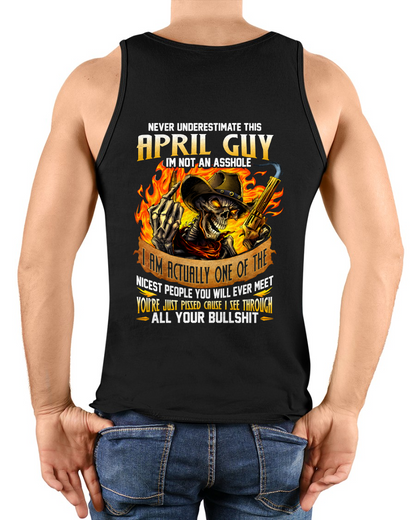 APRIL GUY – I SEE THROUGH ALL YOUR BULLSH*T – SKULL GRAPHIC T-SHIRT FOR MEN - MTNN04 (SKU2607-290-04)