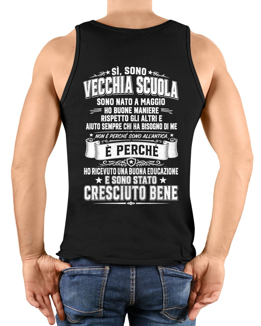 MAGGIO – VECCHIA SCUOLA E BUONE MANIERE – T-SHIRT DA UOMO - MTNN05 (SKU2606-191-05)