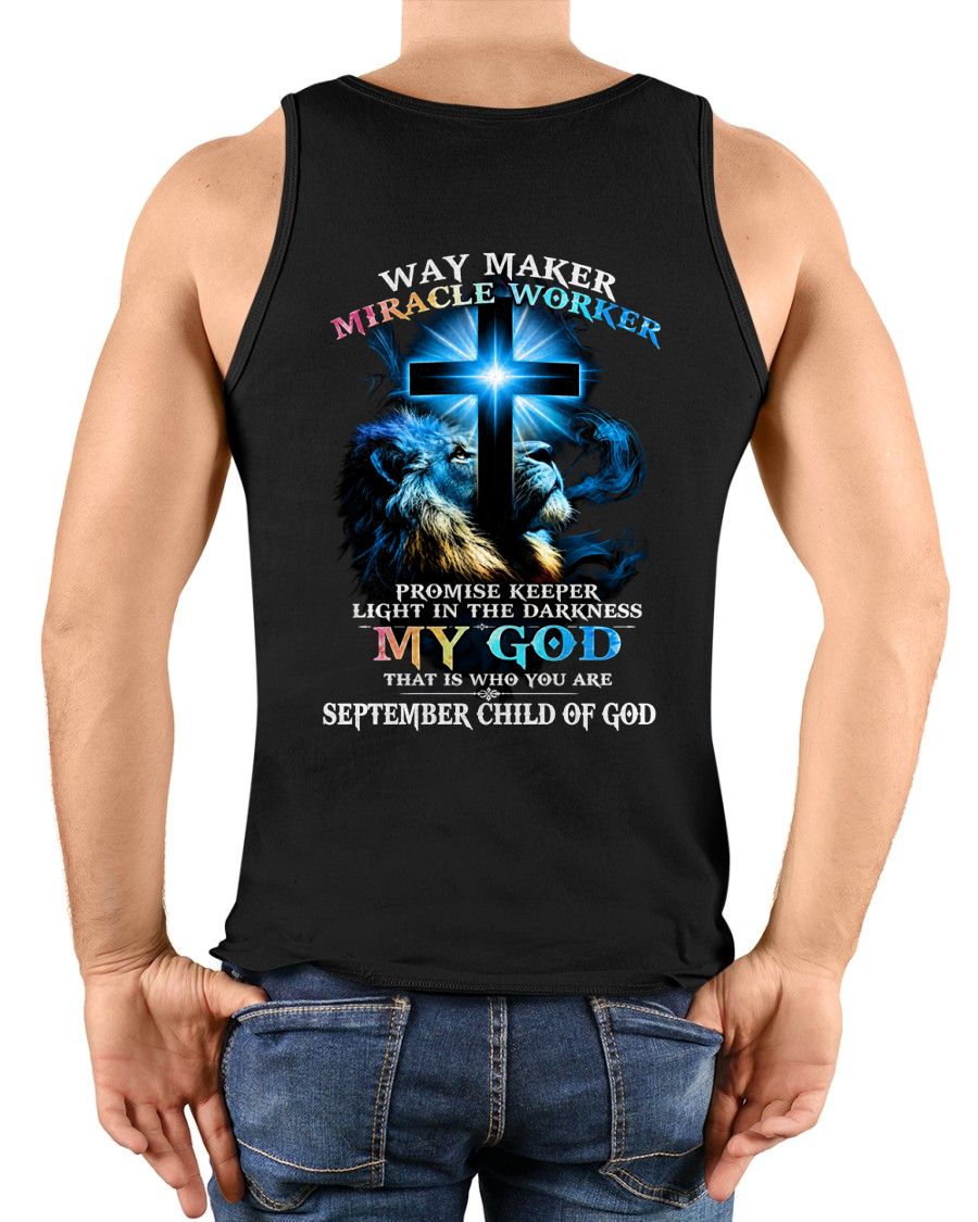 SEPTEMBER - WAY MAKER MIRACLE WORKER – CHRISTIAN T-SHIRT FOR MEN - MTNN09 (SKU2606-342-09)