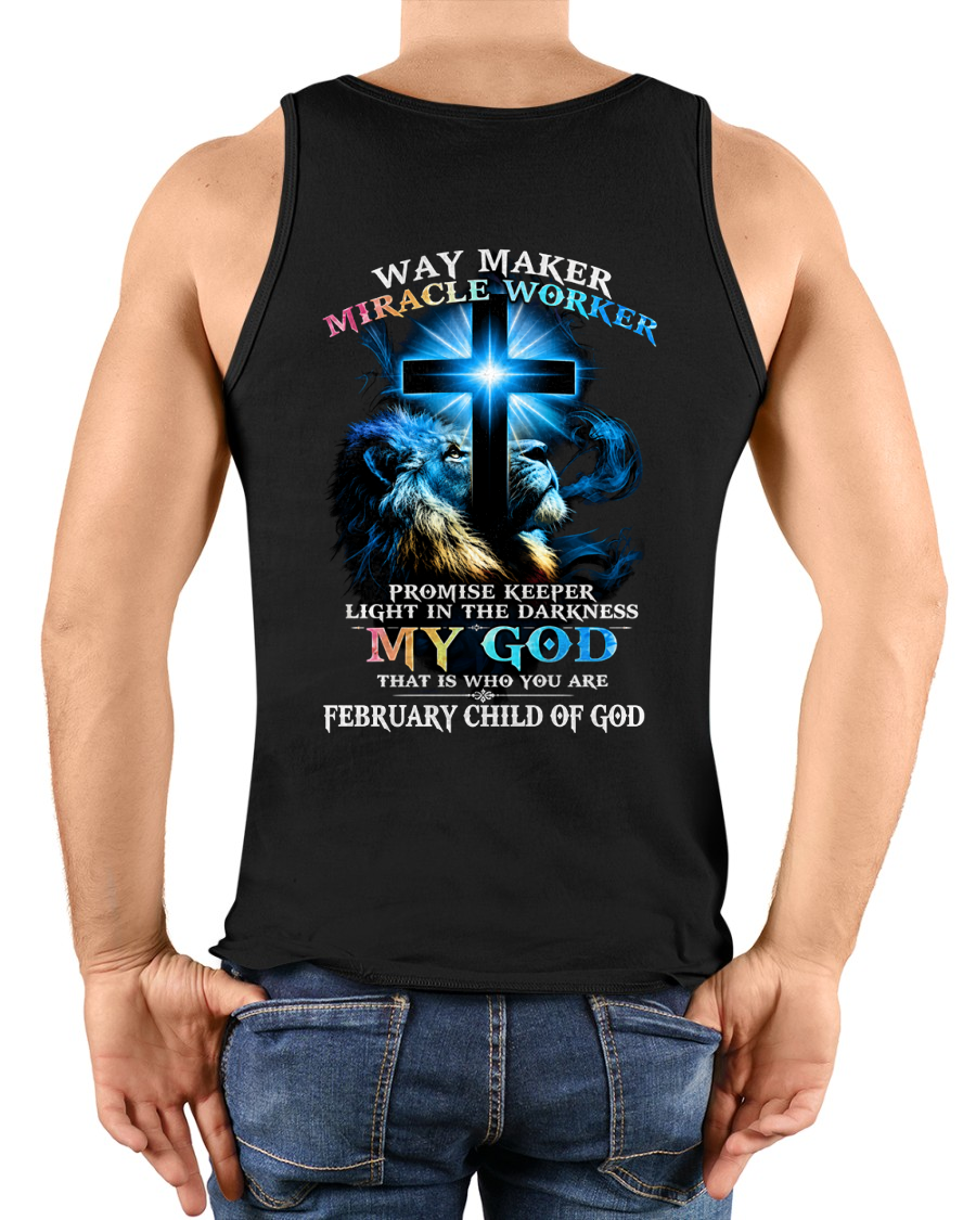 FEBRUARY - WAY MAKER MIRACLE WORKER – CHRISTIAN T-SHIRT FOR MEN - MTNN02 (SKU2606-342-02)